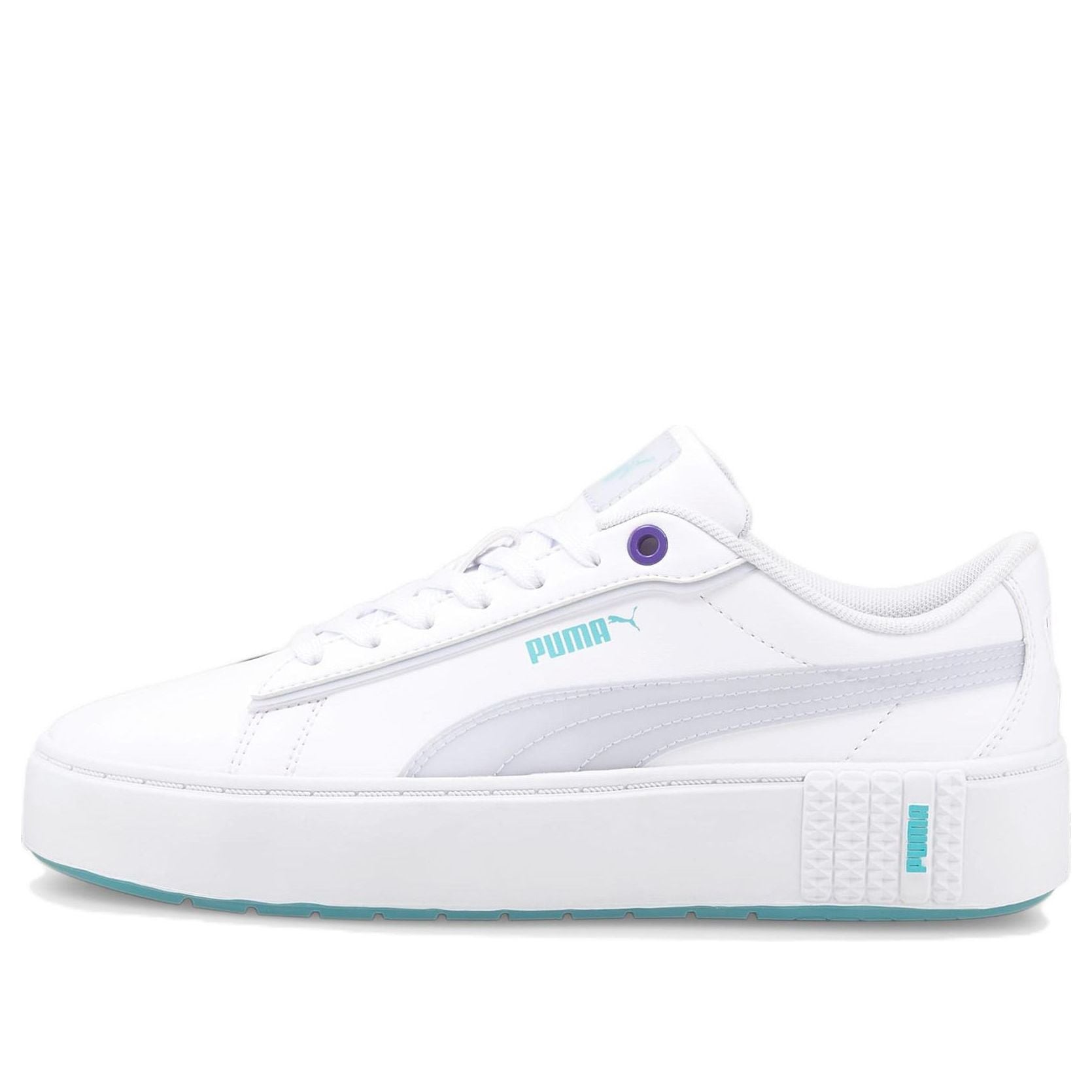(WMNS) PUMA Smash Platform v2 'Candy - White Arctic Ice' 383878-02