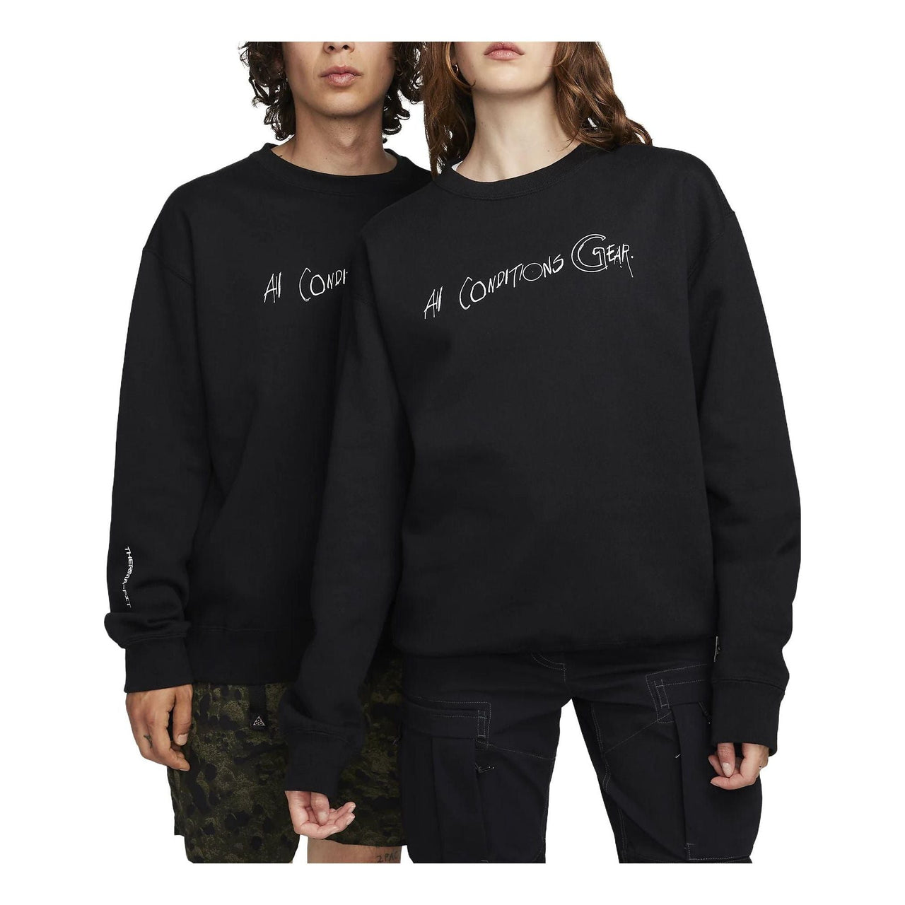 Nike ACG Therma-FIT Fleece Crew Asia Sizing 'Black' FD8761-010