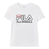 FILA Alphabet Logo Printing Round Neck Short Sleeve White F51M028131A-WT