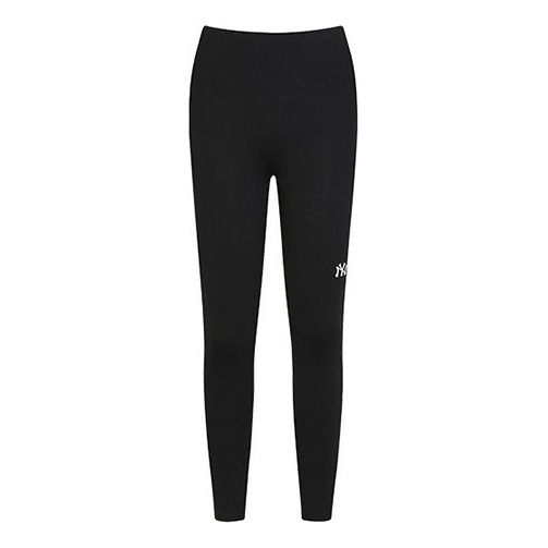 MLB Yankees Small Label Printing Athleisure Casual Sports Pants Black 31LG01941-50L