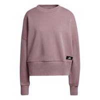 (WMNS) adidas W Fi 3s Crew Stripe Sports Round Neck Pullover Long Sleeves Purple Pink Hoodie HD8998