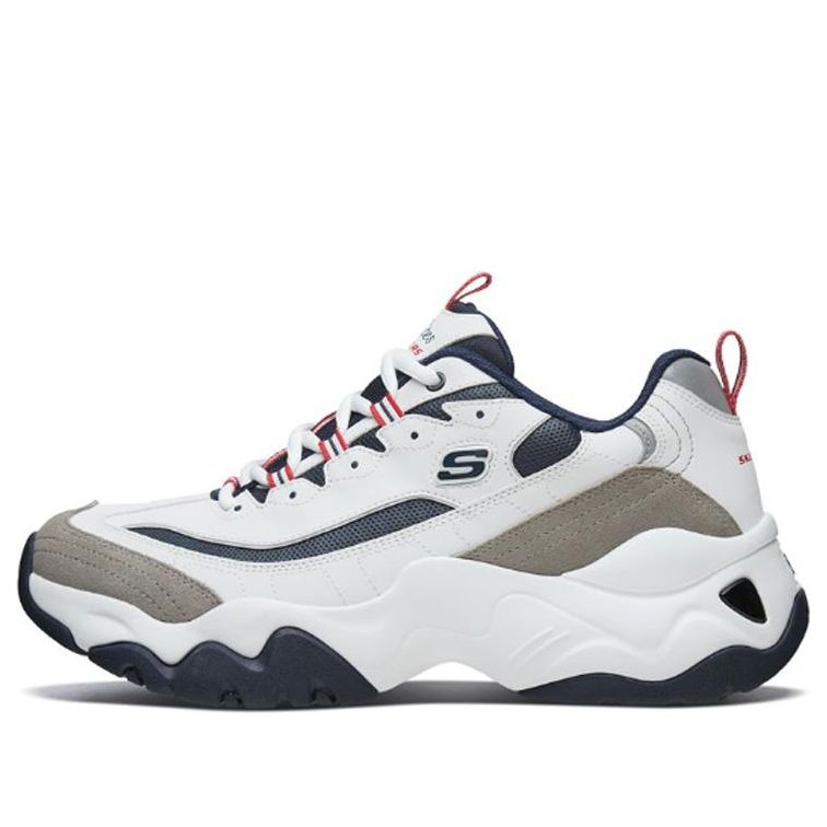 Skechers D'Lites 3.0 Low-Top Daddy Shoes White/Grey/Blue 999226-WNVR