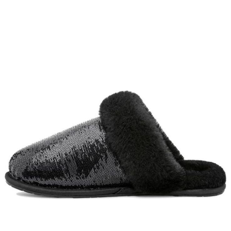 (WMNS) UGG Scuffette II Mirror Ball 'Black' 1151290-BLK