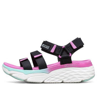 (WMNS) Skechers Max Cushioning Casual Sandals Black/Purple 140120-BKMT
