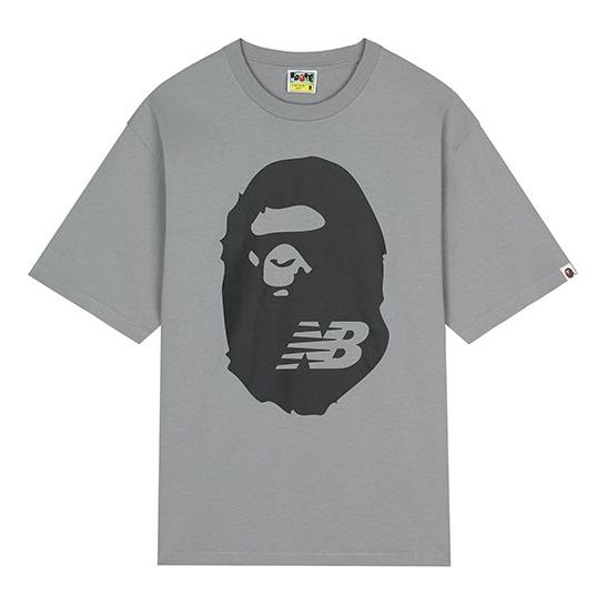 New Balance x A Bathing Ape T-Shirt Asia Sizing 'Grey' BATE2000-GYX