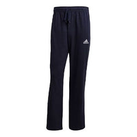 adidas Embroidered Logo Sports Knit Long Pants Blue GK9018