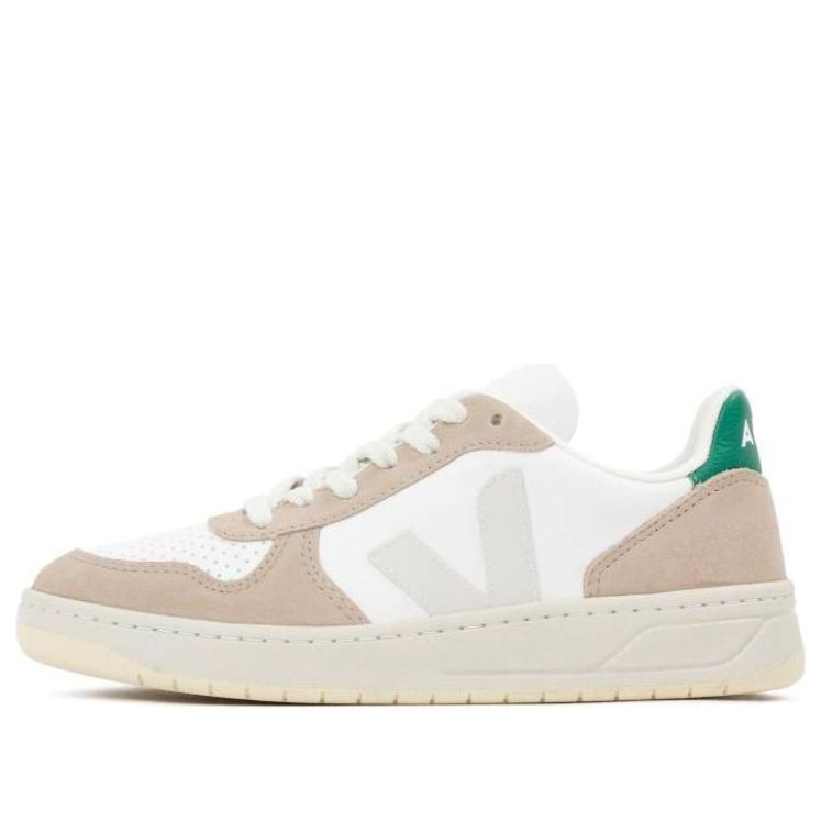 Veja V-10 Chromfree Low-Top Sneakers 'White Beige Green' VX0502961