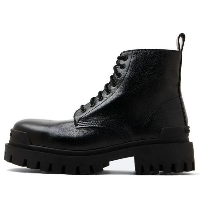 Balenciaga Strike Ankle Boots 'Black Leather' 589338WAD401000