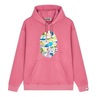 New Balance x A Bathing Ape Ape Relaxed Fit Hoodie Asia Sizing 'Pink Multi' BPSW00000-RDX