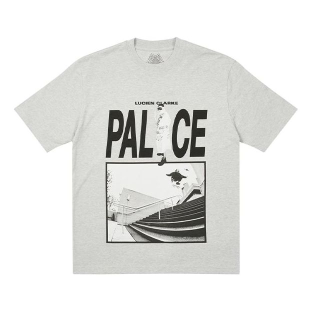 PALACE Some Kinda Skate T-Shirt Pattern Short Sleeve Unisex Gray P20TS203