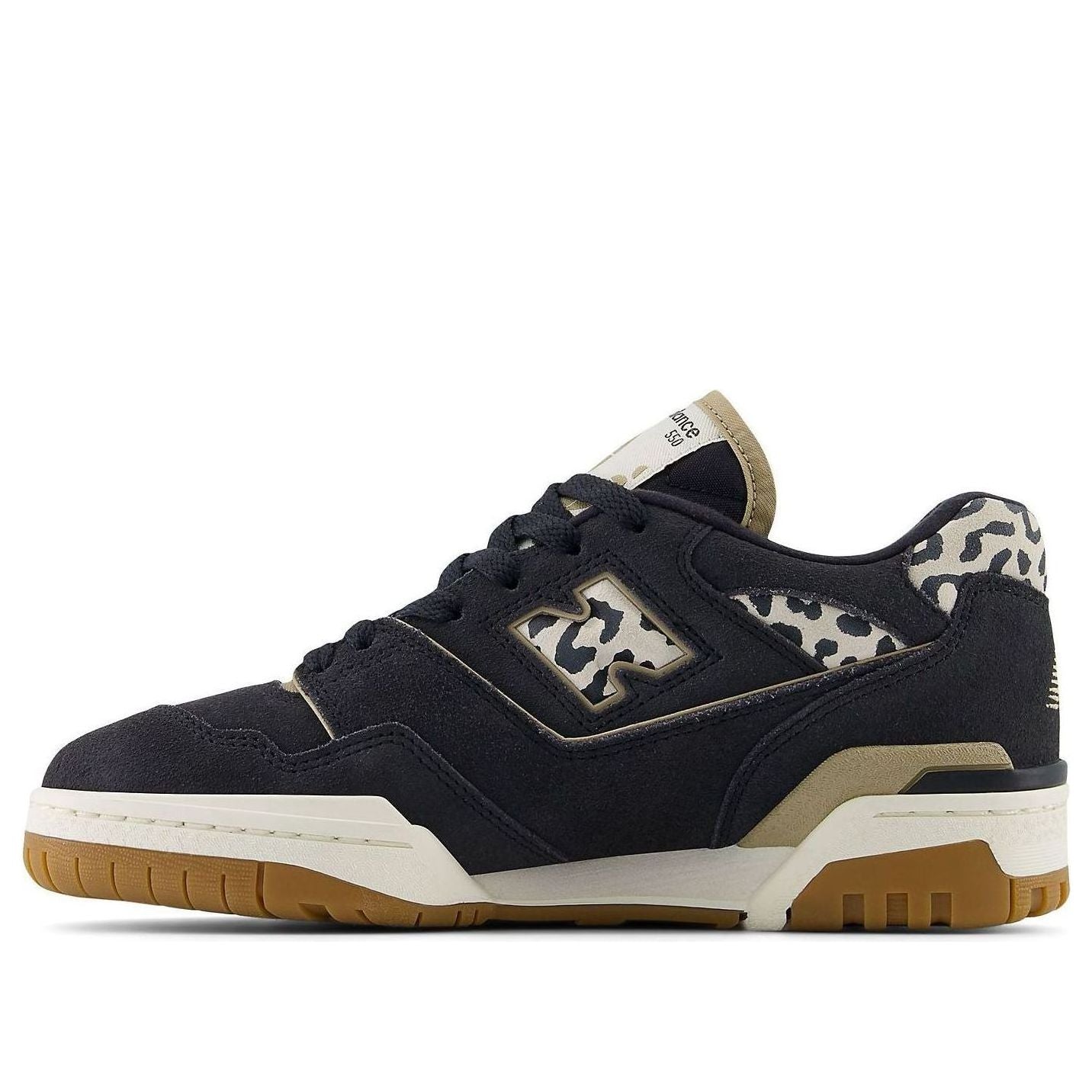 (WMNS) New Balance 550 Suede Skate Shoes 'Black' BBW550QB