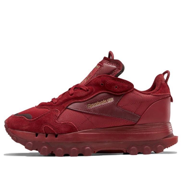 Cardi B x Reebok Classic Leather Crossover Cozy Breathable Low Top Casual Red GW7945