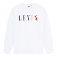 Men's Levis Multi-Color Alphabet Round Neck Printing White 38796-0008