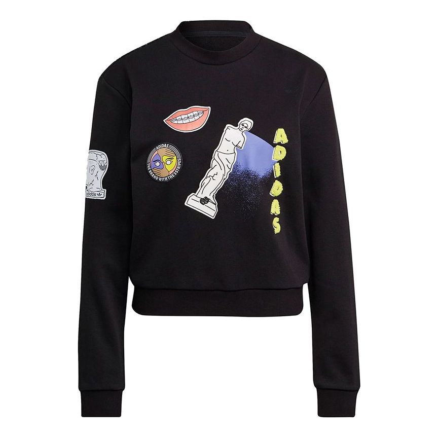 (WMNS) adidas Originals Sweatshirts 'Black' GN4376