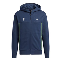 adidas Wj Htt Series Athleisure Casual Sports Hooded Jacket Navy Blue GP0910