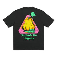 PALACE FW20 Nein Cheese Nein Egg Tee Pattern Short Sleeve Unisex Black PAL-FW20-516