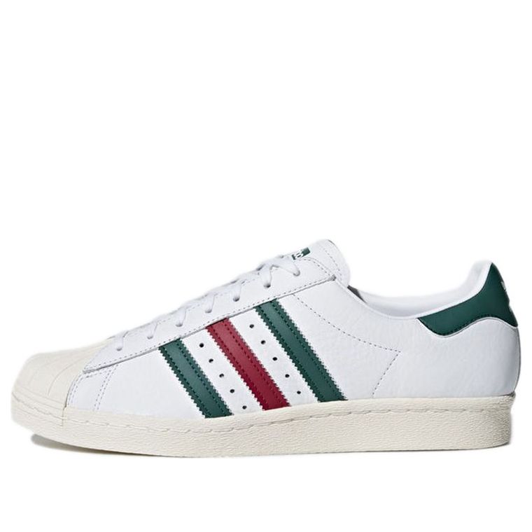 adidas Superstar 80s 'White Green Ruby' CQ2654