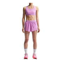 (WMNS) Nike Swift Breathe Dri-Fit Mid-Rise 2.5" Hidden Lined Shorts 'Light Magenta Photon Dust' IF1679-503