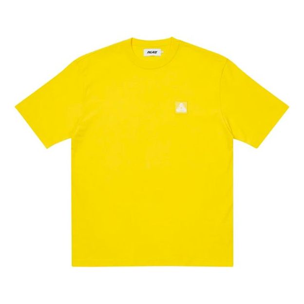 PALACE Minimalistic Triangle Round Neck Short Sleeve Yellow T-Shirt P20TS212