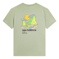 New Balance Graphic Print Tee Asia Sizing 'Green' AMT22366-DRA