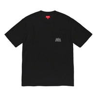 Supreme FW19 Week 2 Waffle Pocket Tee Short Sleeve Unisex Black SUP-FW19-290