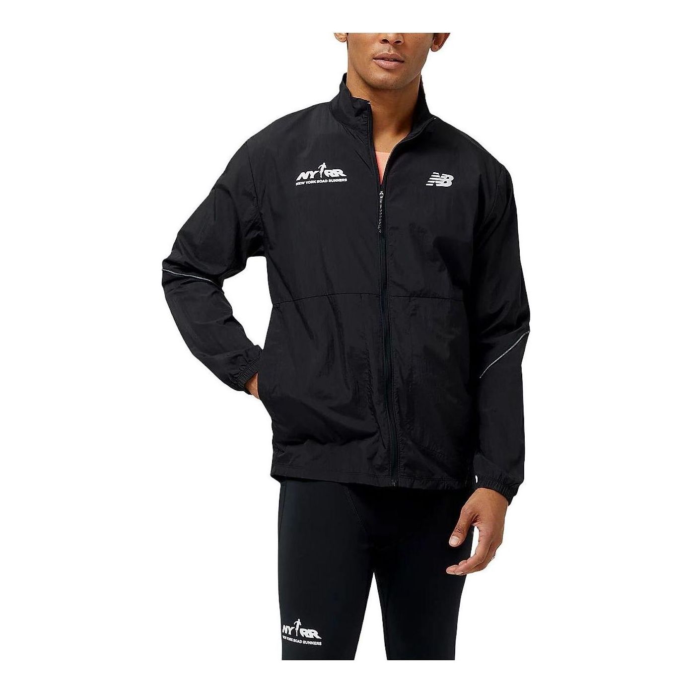 New Balance Impact Run Jacket Asia Sizing 'Black' MJ31264-BBK