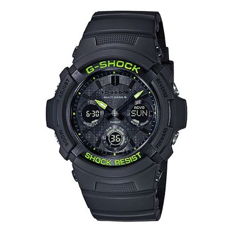 CASIO G-Shock Analog-Digital 'Black Green' AWG-M100SDC-1APR