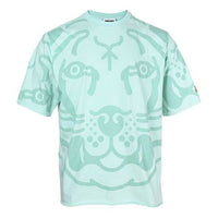 Men's KENZO K-Tiger Printing Loose Short Sleeve Mint Green 5TS5104SG-58