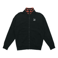 PUMA TFS Stand Collar Zipper Casual Sports Black 597343-01
