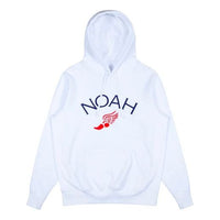 NOAH Winged Foot Embroidered Logo Unisex White NOAH-SS20-004