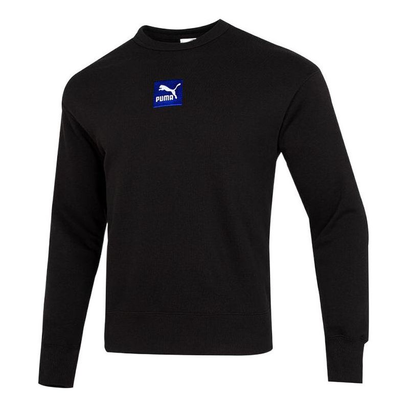 PUMA Logo Solid Color Pullover Black 536773-01
