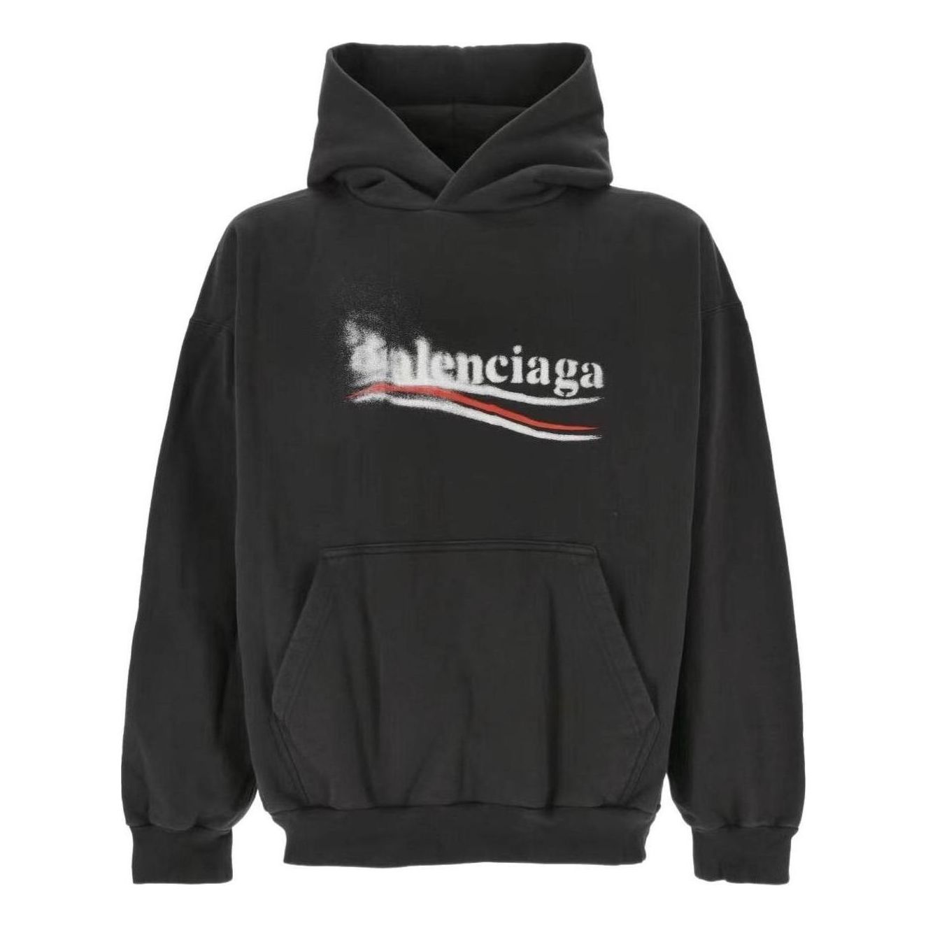 Balenciaga Logo Hoodies 'Black' 767877TQVI71569