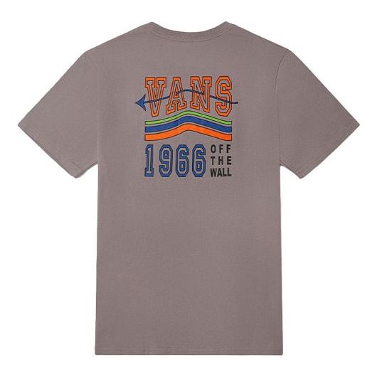(WMNS) Vans Rainbow Logo Round Neck Short Sleeve Purple T-Shirt VN0A54LLZ00
