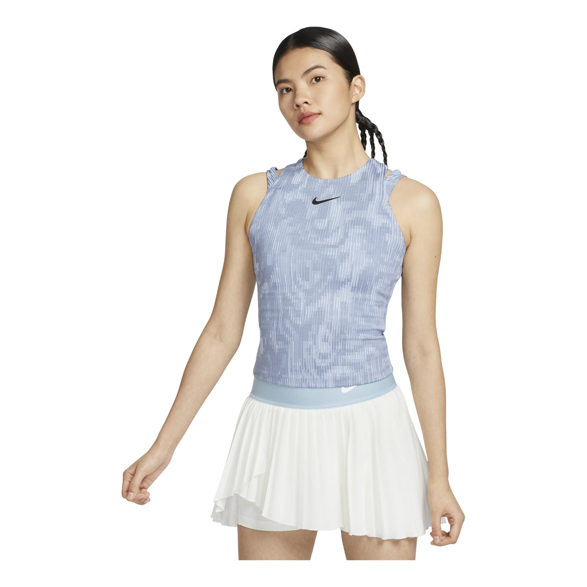(WMNS) Nike Court Slam Dri-FIT Tennis Tank Top Asia Sizing 'Ashen Slate' FD5647-493