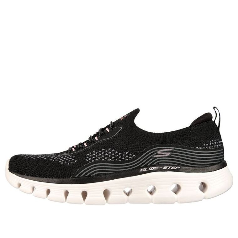 (WMNS) Skechers Go Walk Glide Step Flex 'Black Pink' 124808-BKPK