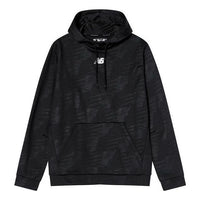 New Balance Essentials Allover Print Hoodie Asia Sizing 'Black' AMT93023-BK
