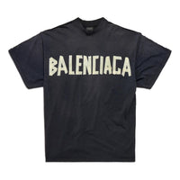 Balenciaga Double Front T-shirt 'Washed Black' 791615TQVQ61021