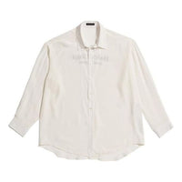 (WMNS) Balenciaga Hotel & Resort Shirt 'White' 722317TAN019000