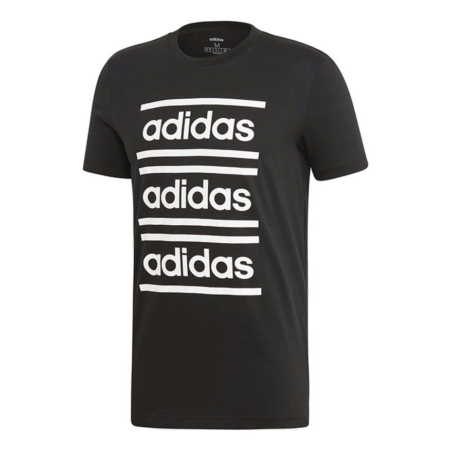 adidas M C90 Brd Tee Logo Printing Athleisure Casual Sports Short Sleeve Black EI5572