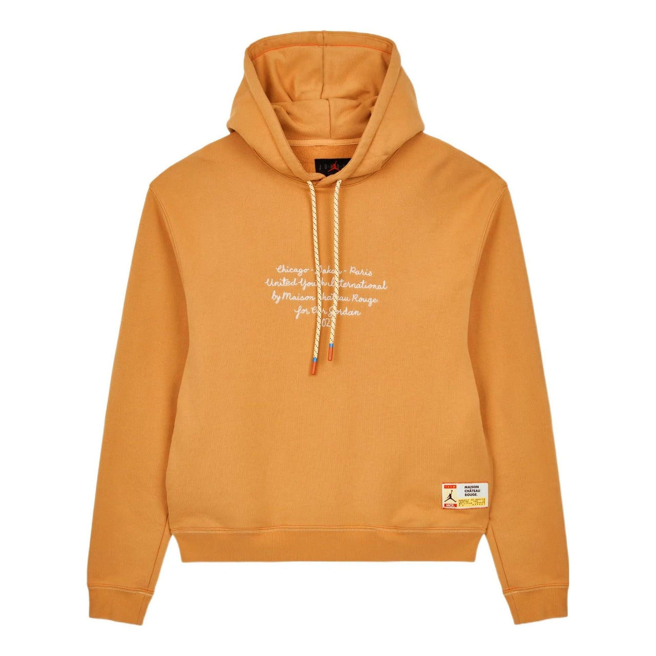 Air Jordan x Maison Chateau Rouge Pattern Printing Crossover Hoodie 'Orange' DJ9772-839