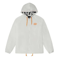 Vans Solid Color Zipper Hooded Jacket Couple Style White VN0002BNWHT