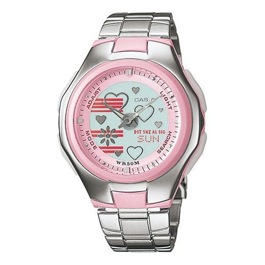 CASIO POPTONE Numeric Watch Pink Analog LCF-10D-4AV