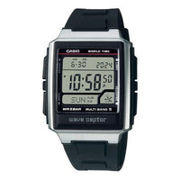 Men's CASIO Business Casual Stainless Steel Strap quartz Watch Small Business Mens Black Analog WV-59R-1AJF