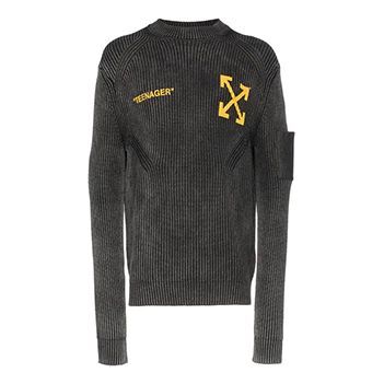 Off-White Bart Simpson Flame Printing ribbed OMHE017S19C170351088
