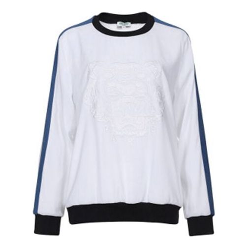 (WMNS) KENZO Round Neck Pullover Long Sleeves Hoodie White F952TO0105AC-01
