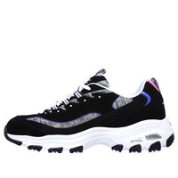 (WMNS) Skechers D'Lites Low-Top Running Shoes Black/Grey 149060-BKPR