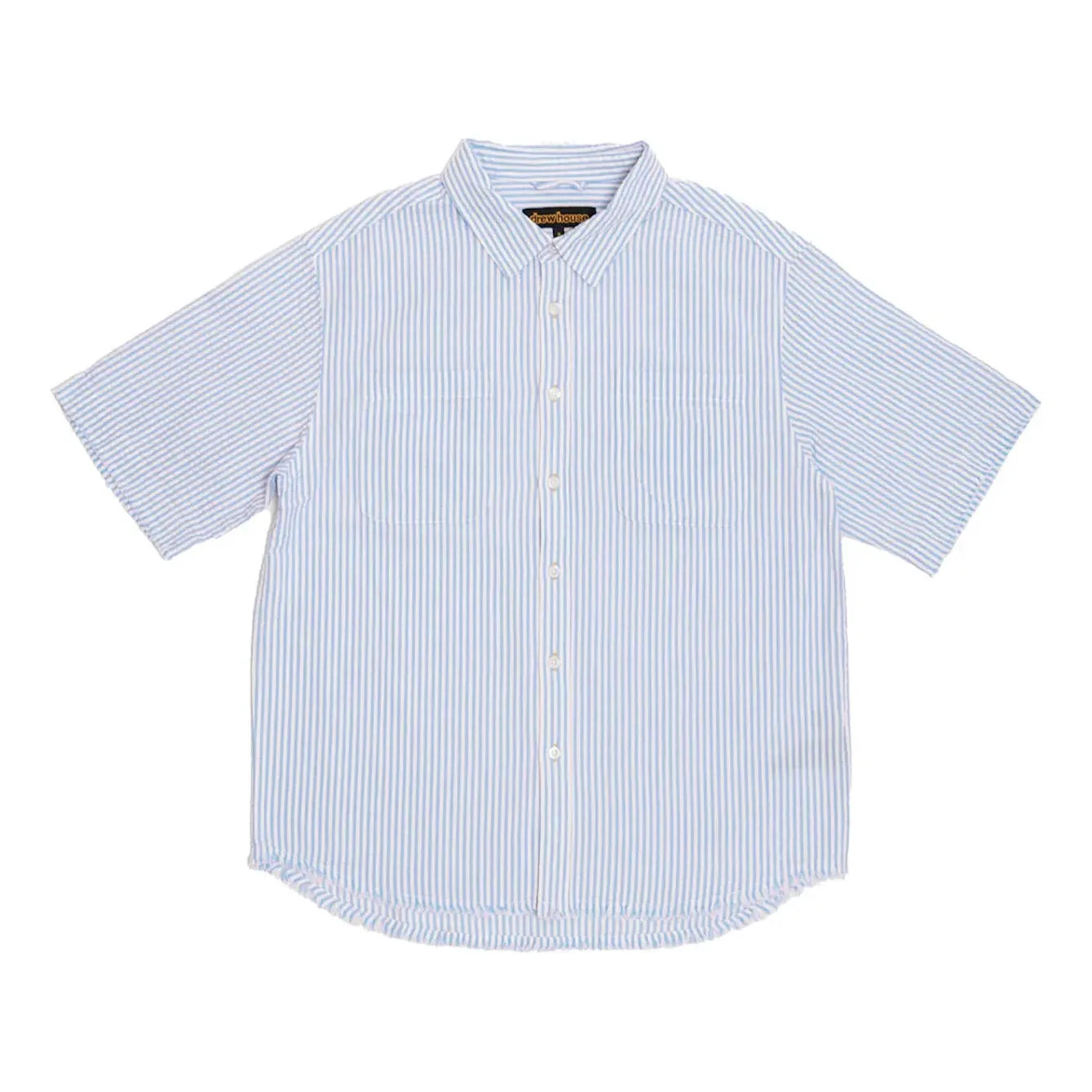 Drew House Seersucker Shirt 'Seersucker Blue' DR-SS21-127