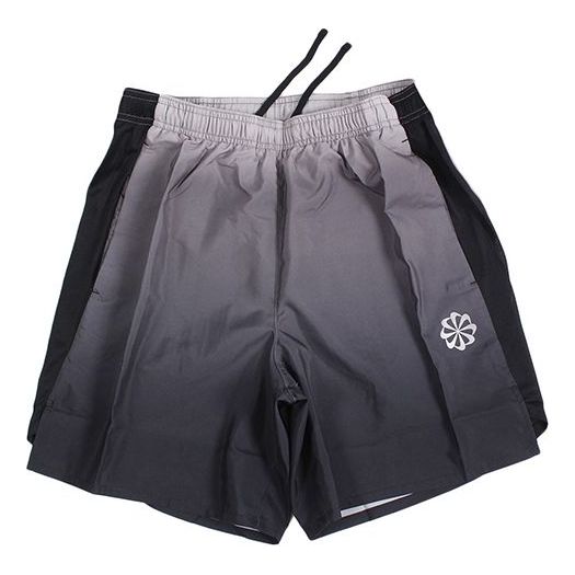 Nike Gradient Printing Running Shorts Gray 'Grey Black' AQ5057-056