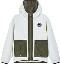 (GS) Under Armour Color Block Pocket Jacket 'White Green' 234104150