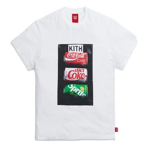 KITH x Coca Cola Crossover Flavors Vintage Round Neck Short Sleeve Unisex White KH3859-101